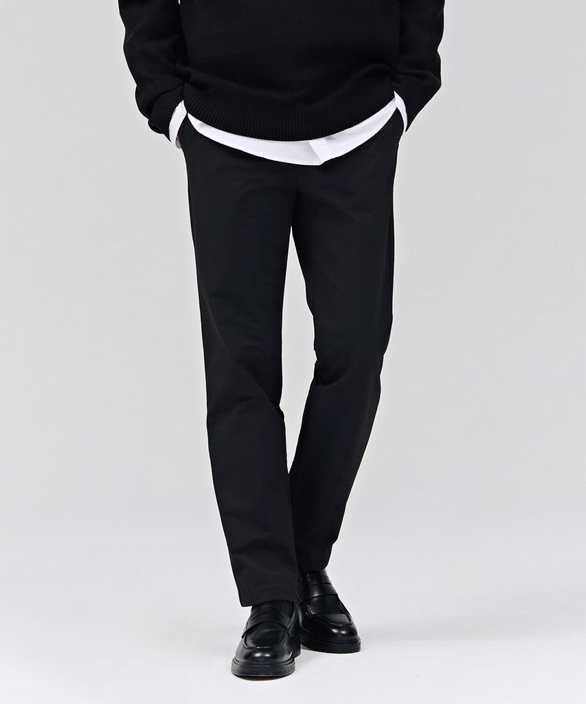 CHASECULT Men'S Straight Stretch Brushed Pants - Black