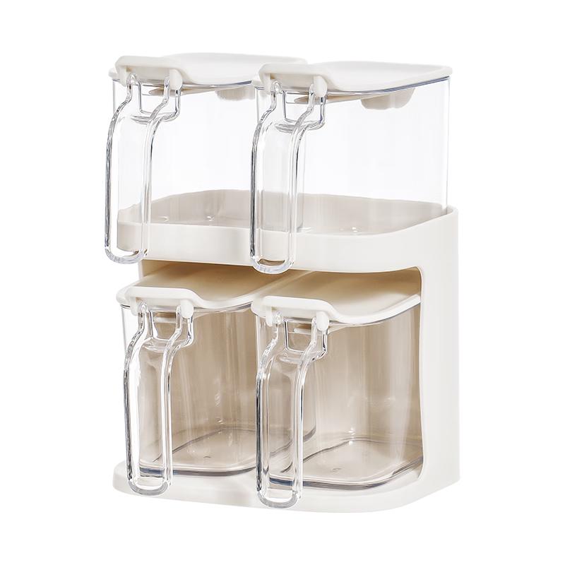 Xitianlong Kitchen Spice Jar Set with Double Rack