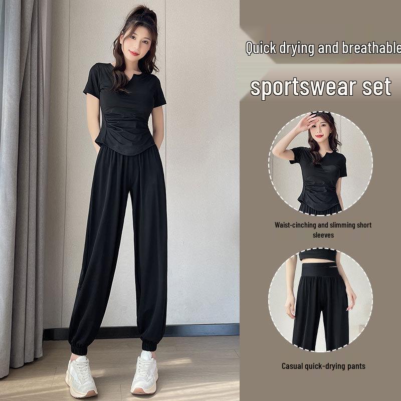 2025 Women's Quick-Dry Running & Fitness Sportswear Set - Yoga Pants & Hiking Outfit