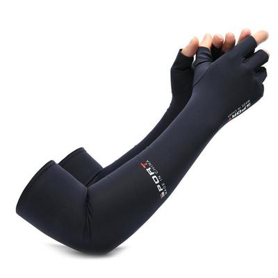 Sonnenschutz Ärmel aus Eisseide Herren Sommer neu halbfinger rutschfest schweißfest atmungsaktiv Armstulpen UV-Schutz Handschuhe