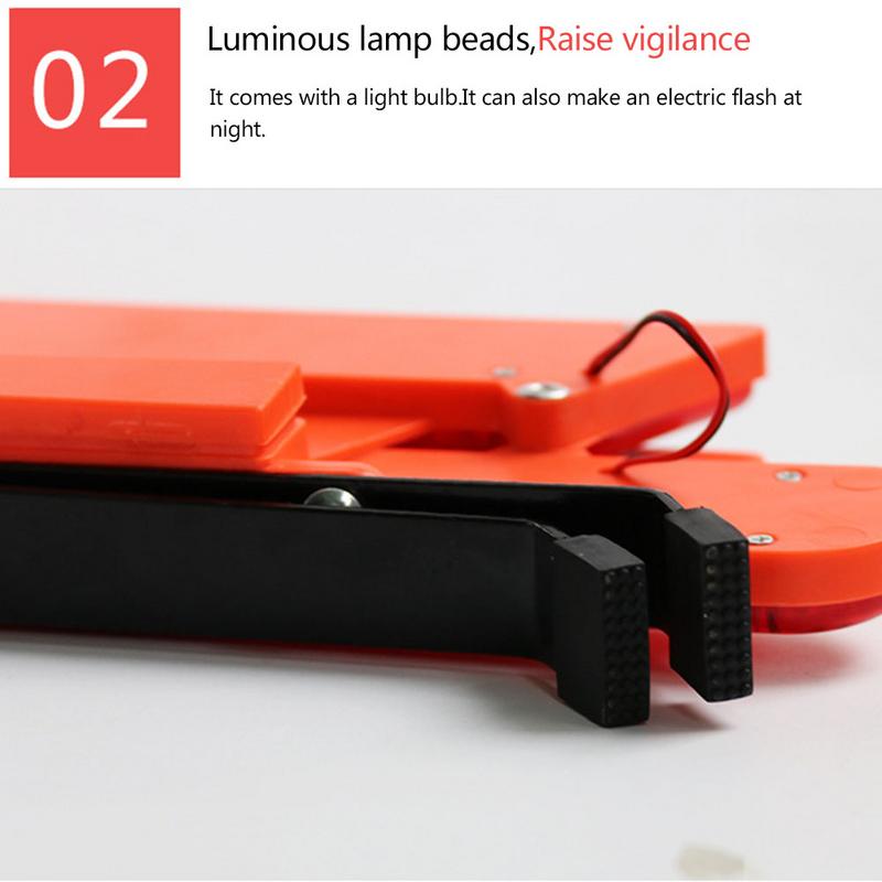 Emergency Hazard Sign LED Light Cars Tripoad Auto Reflective Stop Warning Triangle Sign Board Parking Safety Sign