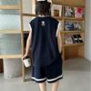 Summer Boys Basketball Jerseys Vest + Shorts 2Pcs Boys Clothing Sets Teenagers Kids Clothes