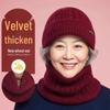 Warm Winter Knitted Ear Protection Hats for Middle-Aged & Elderly Women