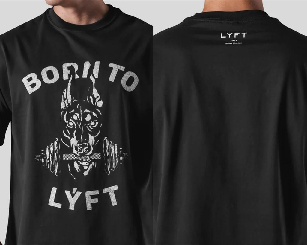 LYFT 3XL VINTAGE DOG GRAPHIC BIG T-SHIRT Men's 100% Cotton Loose Oversized-Shirts Men High Street Casual Short Sleeve Tees Tops