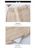 2024 Autumn/Winter Women's Loose Slimming Acetate Wool Pants - Extra Thick, Narrow to Wide Leg, for Middle-Aged Moms