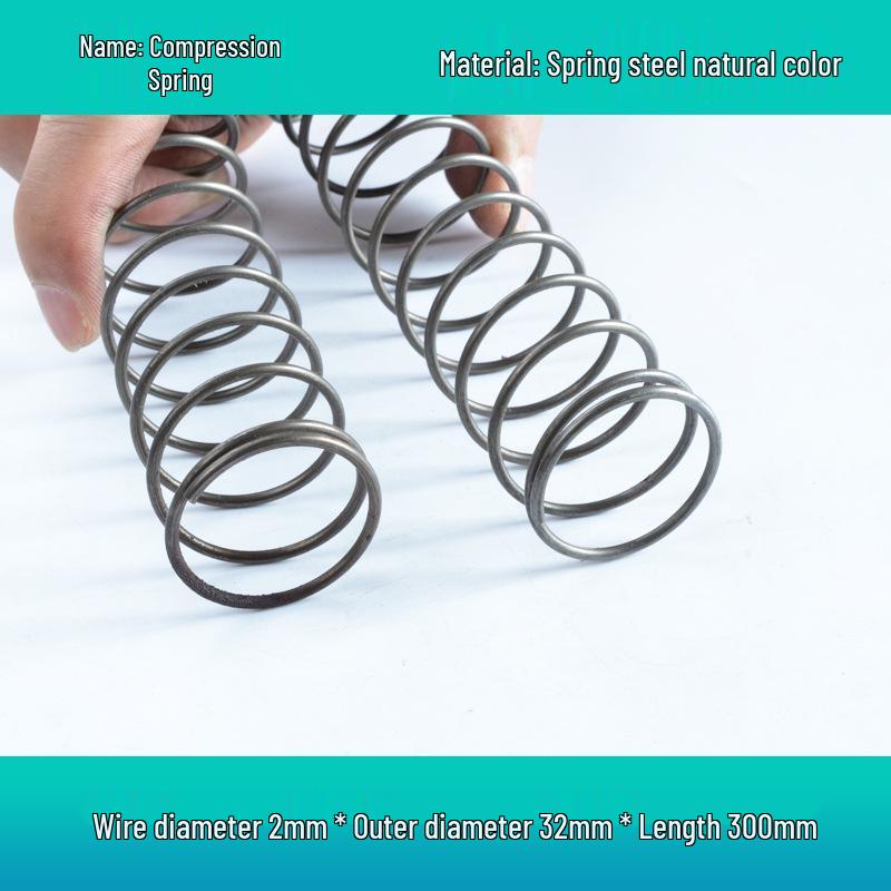 Steel Wire Compression Spring, 1.2-50mm Diameter, Long, Thin & Durable, Yellow, 300 Available