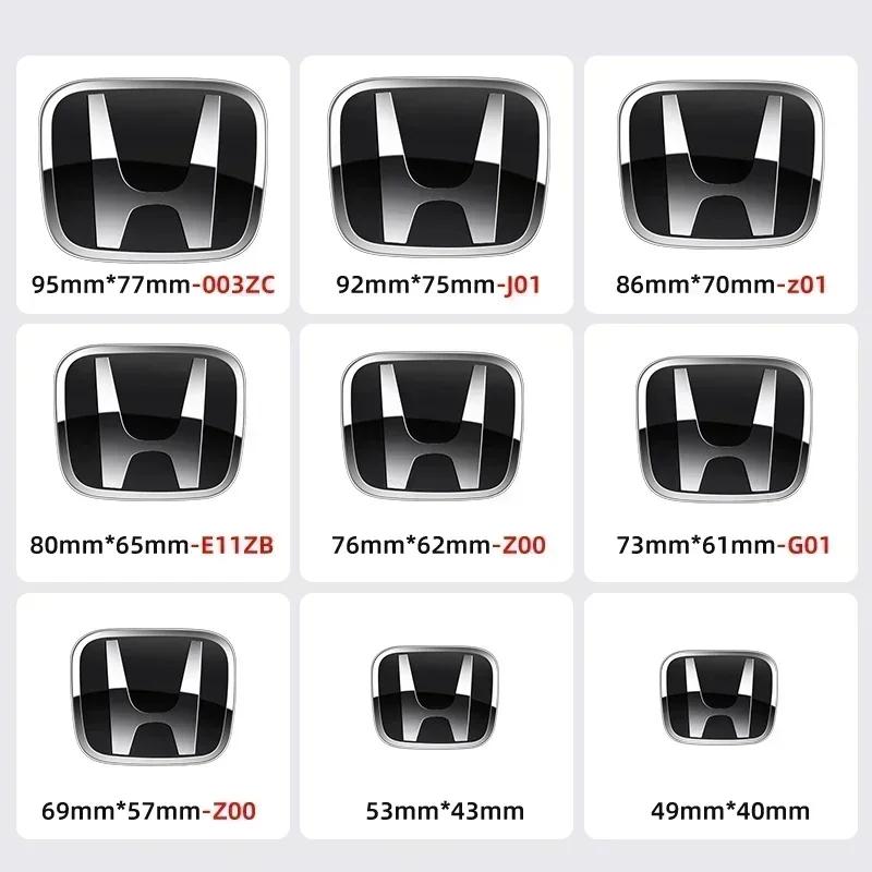 1pcs Car Front Head Hood Bonnet Emblem Rear Tail Bumper Logo For Honda Civic Fit Jazz Accord CRV HRV City Odyssey Accessories
