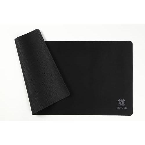 TOYGER Plain Playmat - A simple, plain, easy-to-use play mat (black)
