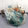 1pc Floral Pet Puppy Fashionable Automatic Opening/Closing Folding Umbrella with 8 Bones, Windproof Portable, Daily Use030