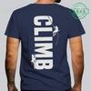 New Fashion Mens Summer TShirts Mens Climb Rock Climbing Bouldering Vintage Vertical Climber T Shirt Rock Climbing Tee Tops