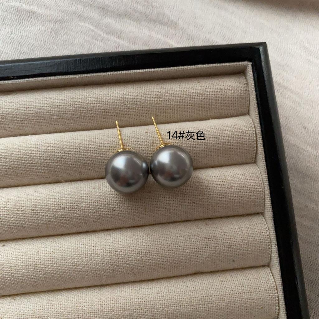 Simple And Sweet Atmosphere Pearl Multi-Color Stud Earrings, Advanced Not Monotonous And Versatile, Simple And Generous Light Luxury Earrings