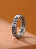 Nouvelles Bagues Argentées Motif Herbe Tang Ancien Rétro pour Femmes Bague Classique Doigt Index Garçons Français Cadeau Bijoux Gothiques