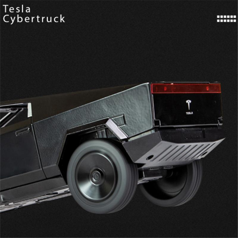 1/32 Tesla Truck Cyber Juguete Camioneta Pick-up Modelo de Camión de Aleación Coche de Metal Fundido a Presión Vehículos Todoterreno Modelo de Coche Sonido Luz Coche Regalos para Niños