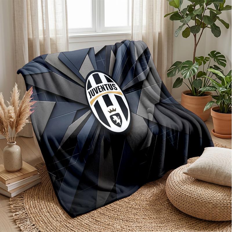 Juventus FC Theme blanket Soft Flannel Blanket Plush Throw Blanket Cozy Sofa Bed Blanket for Home Decor