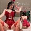 Red Bunny Girl Christmas Lingerie Pajama Set