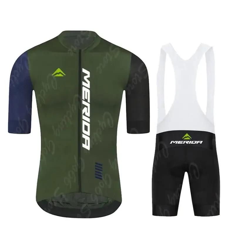 Abbigliamento Estivo Merida per Ciclismo Maglietta Traspirante per Bici Uniforme MTB Pantaloncini da Ciclismo Sportivi per Bicicletta Set Completo Traspirante Estivo per Ciclismo 2026
