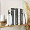 Moderne minimalistische abstrakte geometrische Buchstützen Hochwertige Weinregal-Dekoration