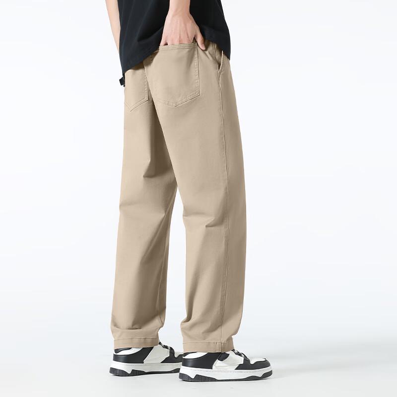 MINISO Men's Draped Straight-Leg Casual Pants