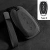 Suede Car Key Case Cover For Chevrolet Chevy Malibu Camaro Cruze Traverse Spark Equinox Sonic Volt Key Protective Shell Keychain