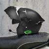 Most Popular ABS Material Motorcycle Open Face Helmet with Blue Tooth Full Graphic Dual Lens Motorcycle Helmet Custom Wholesale