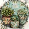 Vintage Tin Painting Gift for Friends Wall Decor