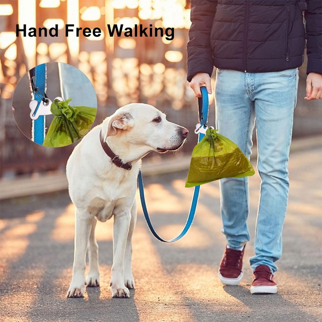 Hilihali Dog Poop Bag Set of Garbage Bag Dog Poop Bag Metal Holder Holder, 2, Holder, Carrier, Hands-Free Holder,