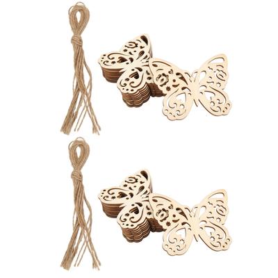 DIY Holzschnitzel Hölzerner Hohl Schmetterling Unfertiger Holzschnitzel Anhänger Bastelarbeiten Dekoration Ornamente