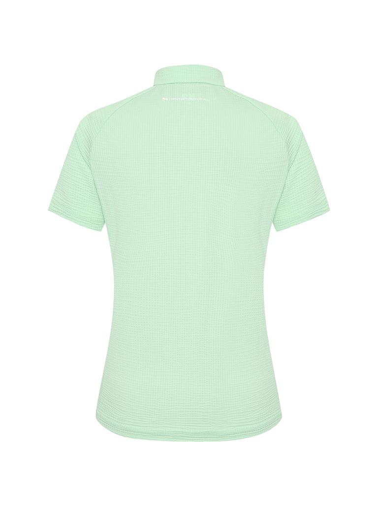 K2 Surround Short Sleeve Zip-Up W_Light Green