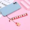 Short Strap Lanyards For Phone Keys Mobile Phone Strap Hang Rope Phone Charm Popular Cute Japanese Strawberry Cake Decor Gift