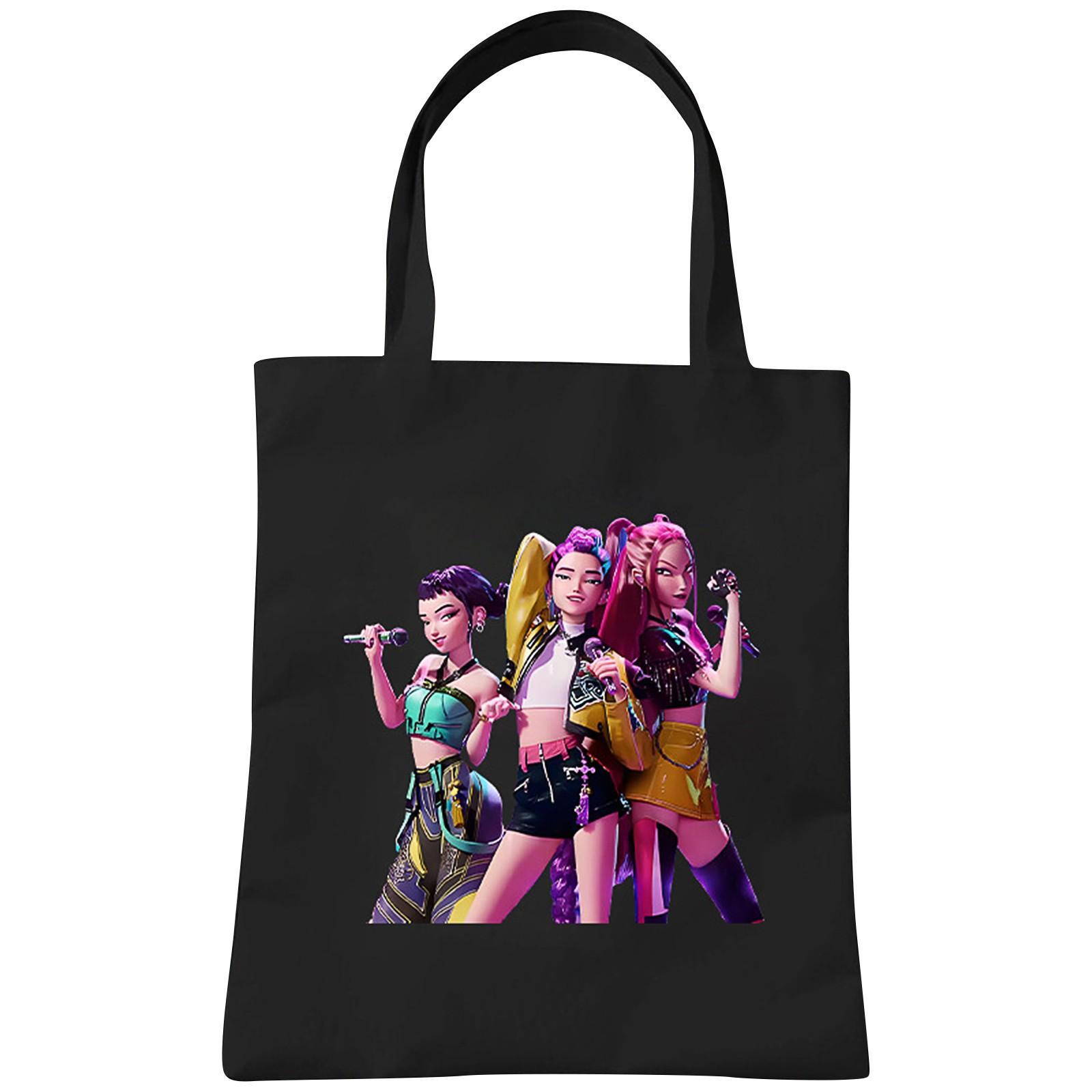

Witch Printed Canvas Bag Tote Bag One Size