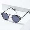 Vintage Gothic Steampunk Style Metal Frame Sunglasses Men Women luxury Brand Designer Round Shields Sun Glasses Gafas de Sol