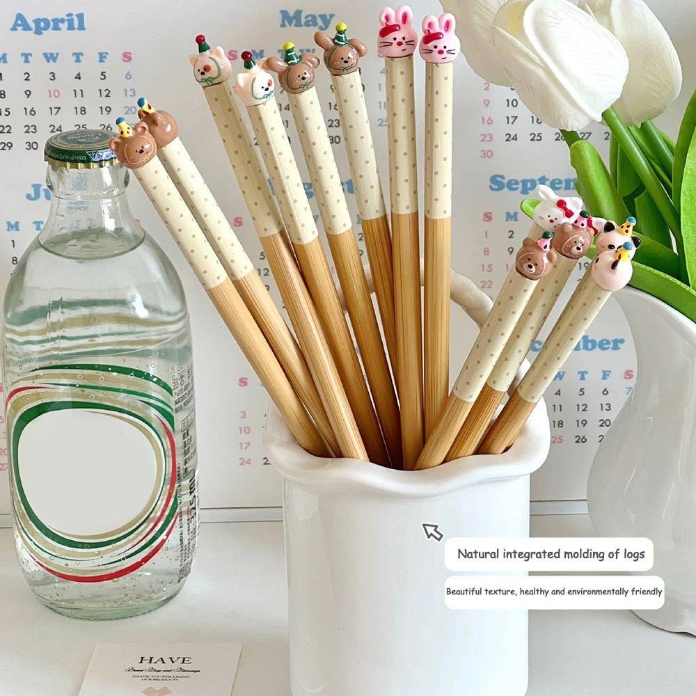 

Cartoon Animal Chopsticks Bamboo Non Slip Chopsticks New Long Chopsticks Tableware 1