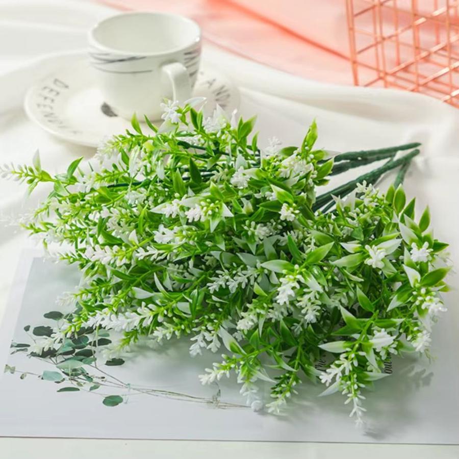 5/10 Stück Künstliche Blumen Plastik Lavendel Fake Pflanzen Wiese Hochzeit Zuhause Garten Dekor DIY Fotografie Innen Bühne Ornamente