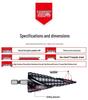 Cobalt Multifunctional Step Drill Bit for Hard Metals and Stainless Steel
