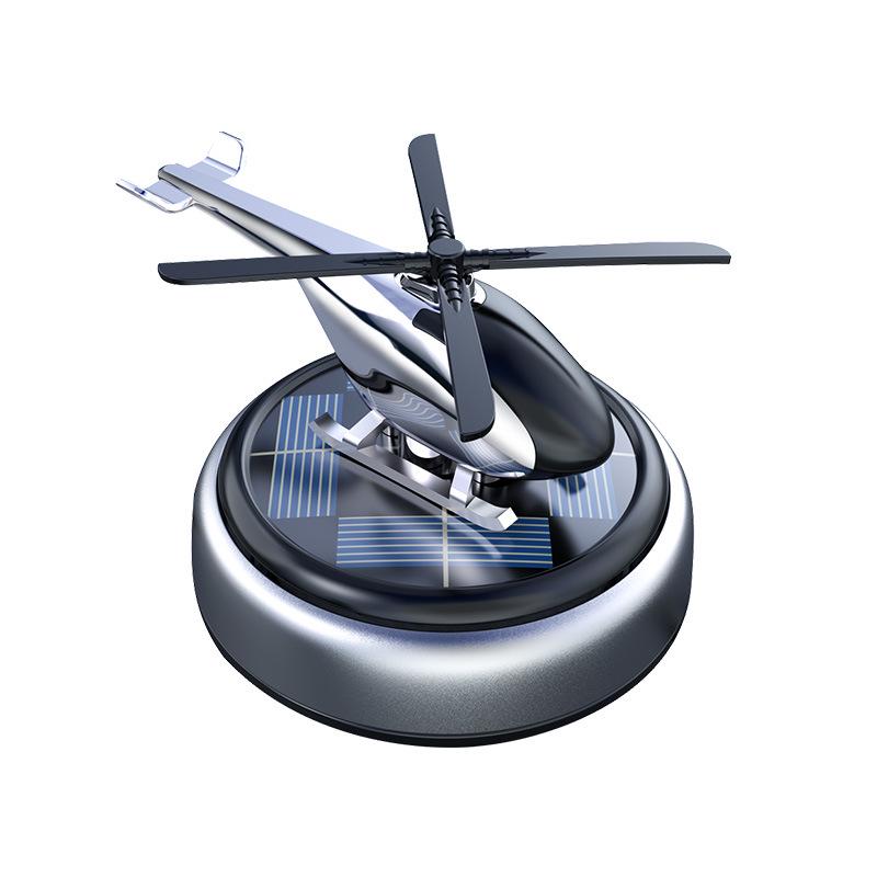 Solar Helicopter Car Air Freshener – Long-lasting Light Scent Ornament for Interior Console Decoration