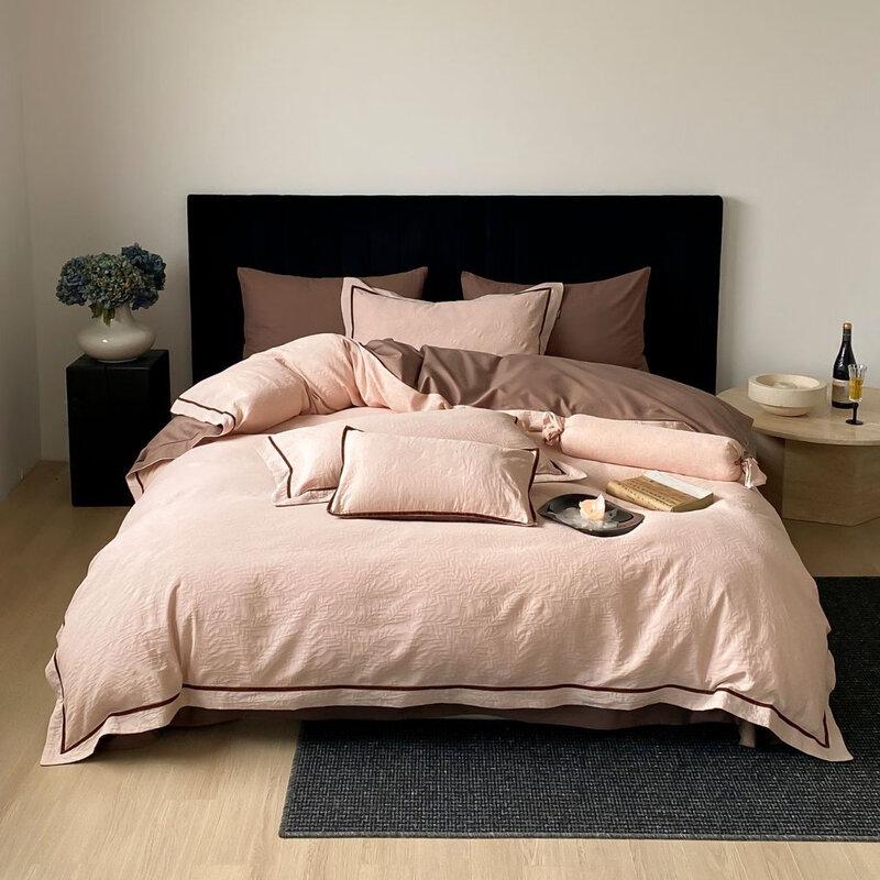 

COMOLIVING Простой Ретро 4-предметный Смешанный Постельный Комплект