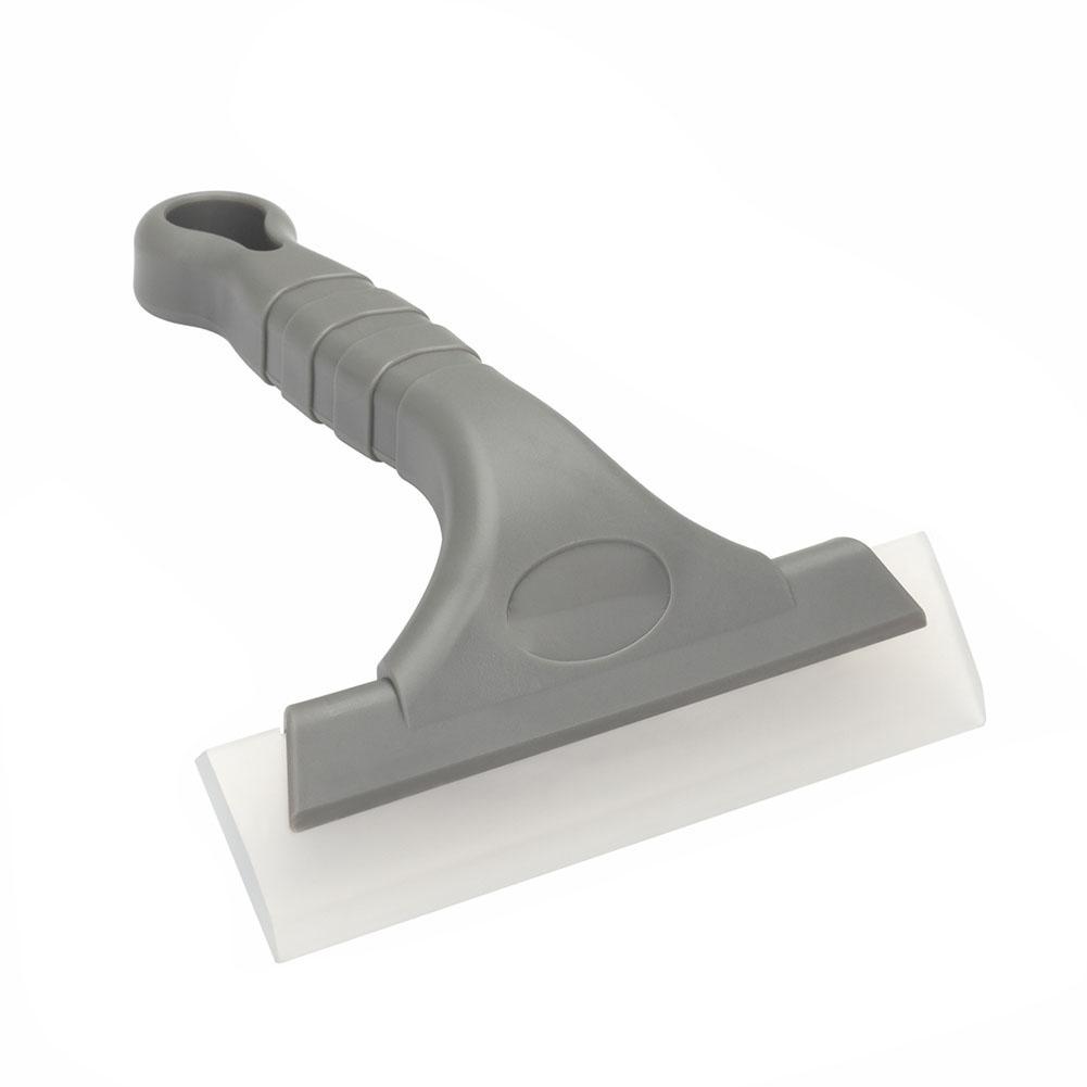 Plastic Handle Window Wiper Silicone Scraper Practical High Quality серый