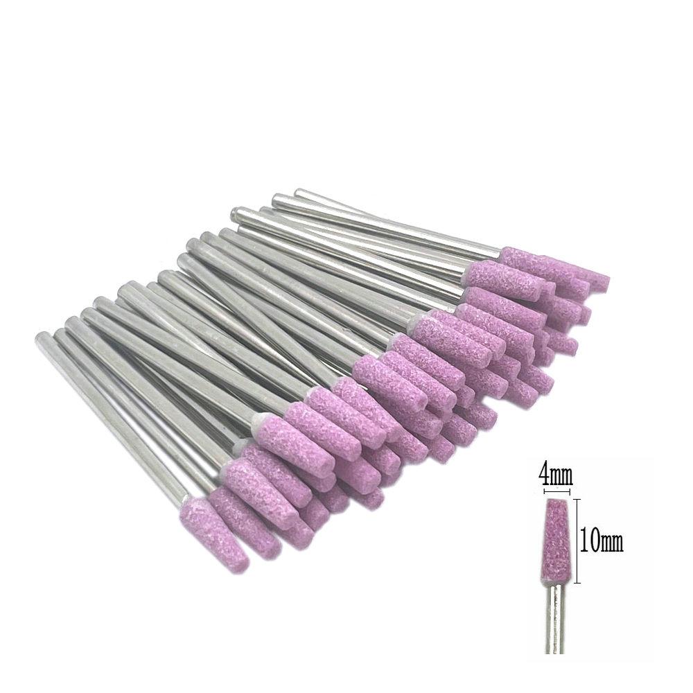 50pcs/set  Dental Stone Grinder Polisher Burs For Contouring Shaping Porcelain Dental Rotary Stone Polisher 2.35mm Shank