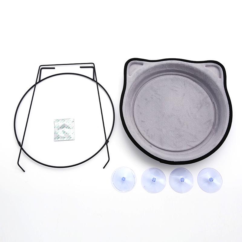 Amaca per letto per gatti con finestra, posatoio per gatti montato su finestra, seduta soleggiata per piccoli gatti da interni con aspirazione