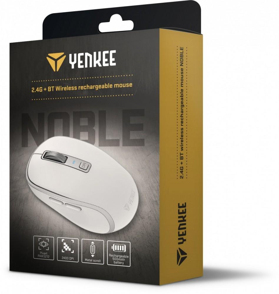 DUAL WiFi+Bluetooth wireless mouse, rechargeable battery, 5 buttons