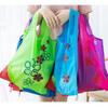 1pc Reusable Grocery Shopping Bag | Leak Proof, Square Shape, Foldable Tote With Cute Strawberry Design And Clutch Accessory