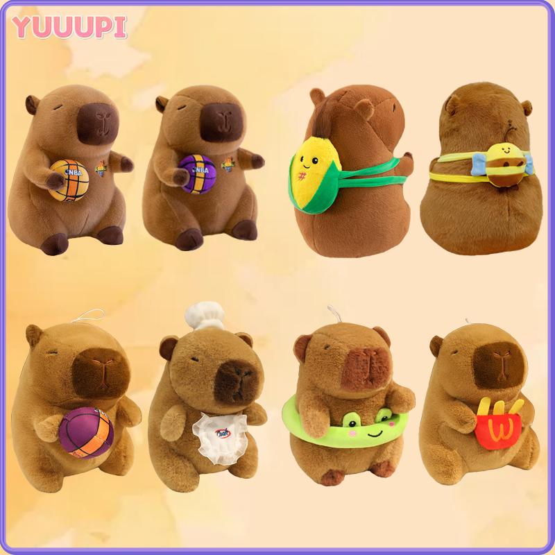 25CM Capybara Plush Simulation Capybara Anime Fluffty Toy Cute Doll Stuffed Animals Soft Doll Play House for Kids Birthday Gifts