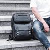 Lishin Men's Business & Casual PU Laptop Backpack