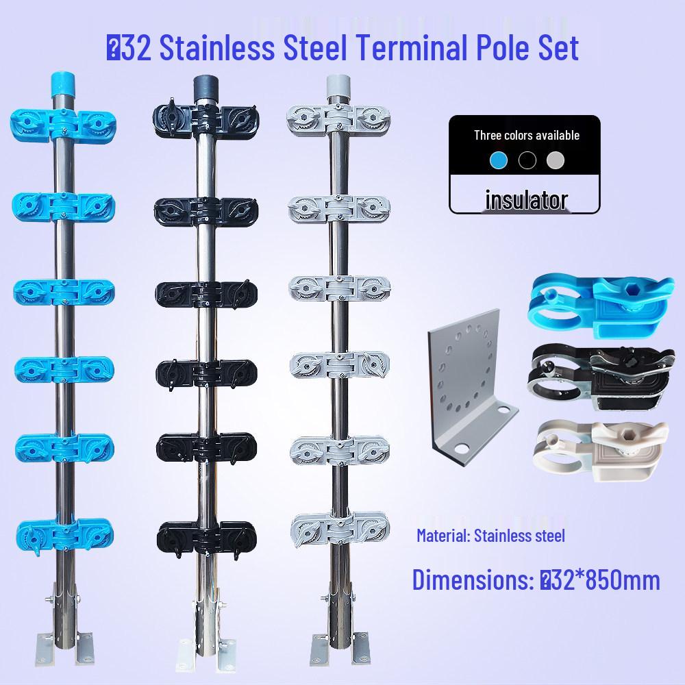 Pulse Electronic Fence Accessory Set: Aluminum Alloy Brackets & Posts (10 Sets) with Free Shipping