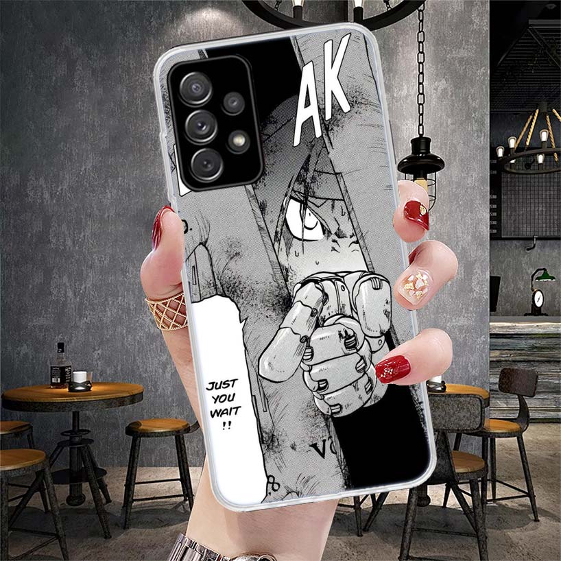 Fullmetal Alchemist Anime Phone Case For Samsung Galaxy A12 A22 A32 A52 A72 A02S A51 A50S A71 A70 A31 A20S Note 20 Ultra S10 A10