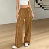Women's Casual Color Wide Leg Pants for Everyday Wear