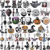 Halloween Dark Demons Pumpkin Bat 925 Silver Bead Charm Hang Fit Original Bracelet Necklace DIY Fashion Jewelry Making