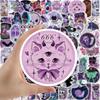50 100Pcs Cute Cartoon Gothic Evil Witch Ghost Stickers Luggage Guitar Fridge Car Scooter Halloween Sticker Vinyl Decals