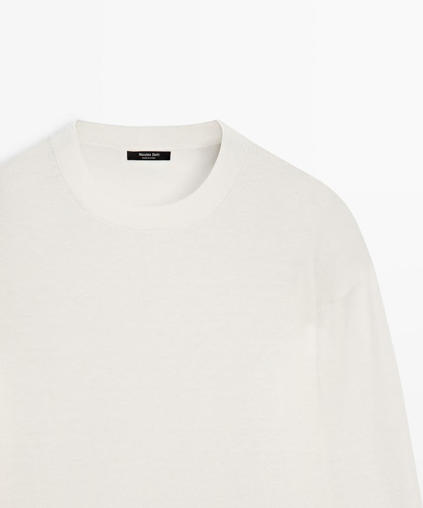 Masimodutti Wool Blend Fine Knit Sweater