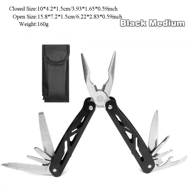 Outdoor Folding Multi-Pliers Stainless Steel Portable Emergency Survival Knife Clamp for Hunting Hiking Camping Rescue Equipment